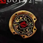 Dota 2 TI5 Attendee Pin 2015 Aegis Shield