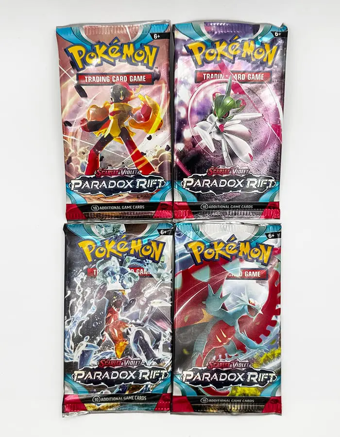 pokemon_paradox_rift_art_set_01 Pokémon TCG Paradox Rift 4 Booster Art Set - Image 1