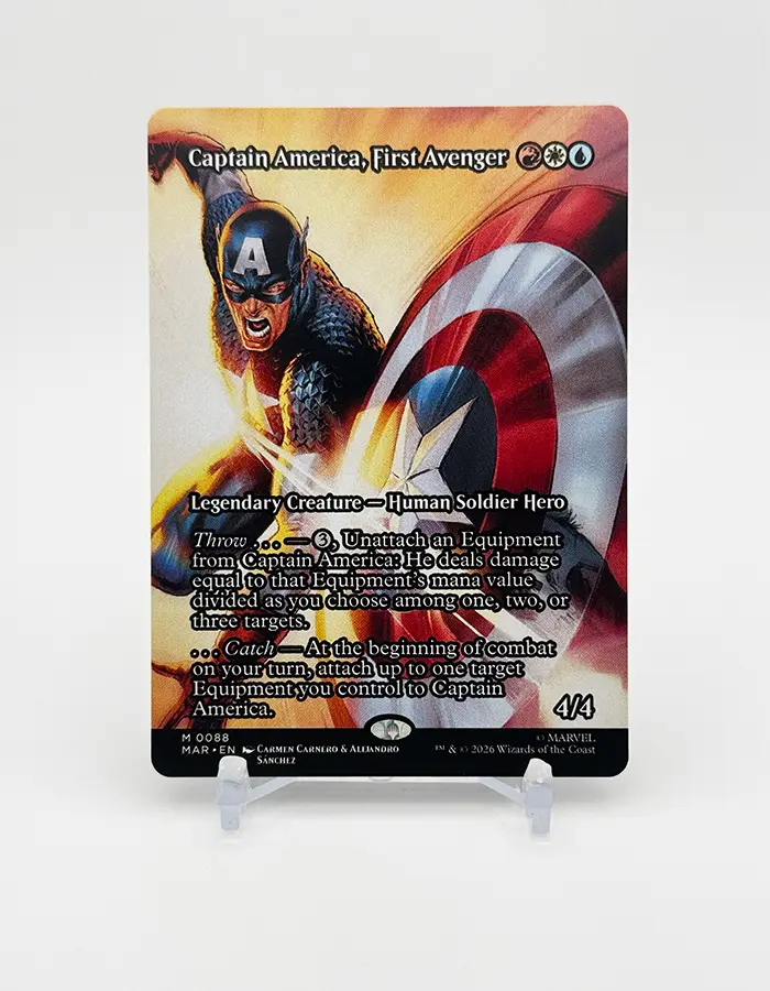 magic_marvel_captain_america_0088_card_01 Magic Captain America First Avenger Borderless - Image 1