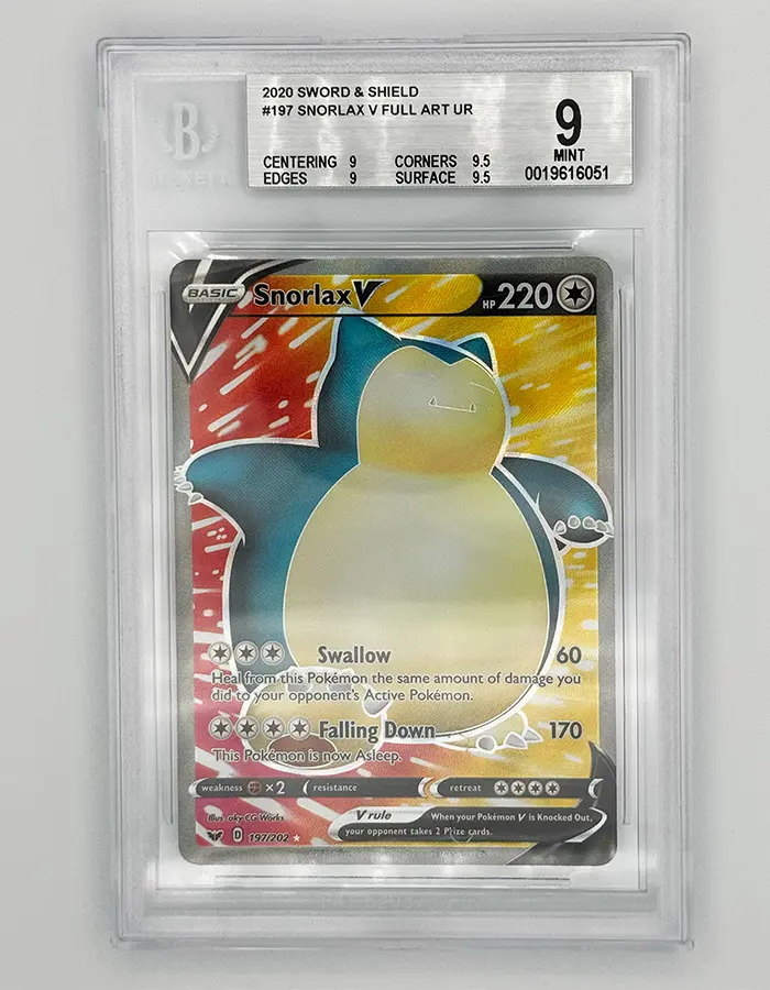 2020_pokemon_snorlax_v_bgs9_051_01 Pokémon 2020 Snorlax V Sword & Shield BGS 9 - Image 1